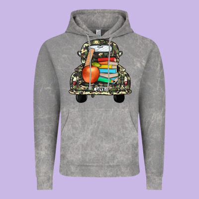 Farm Truck,back To School Vintage Hoodie Designed By Jahusdesignshop