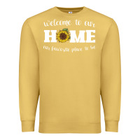 Antique Gold welcome to our Home Sunflower Premium Sweatshirt - Bettercallsaul