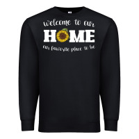 Black welcome to our Home Sunflower Premium Sweatshirt - Bettercallsaul