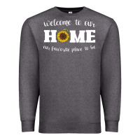 Charcoal Heather welcome to our Home Sunflower Premium Sweatshirt - Bettercallsaul
