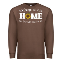 Chestnut welcome to our Home Sunflower Premium Sweatshirt - Bettercallsaul
