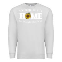 Dove Grey welcome to our Home Sunflower Premium Sweatshirt - Bettercallsaul