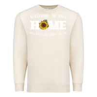 Sandshell welcome to our Home Sunflower Premium Sweatshirt - Bettercallsaul