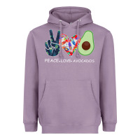 Lavender PEACE LOVE AVOCADOS Heavyweight Hoodie - Bettercallsaul