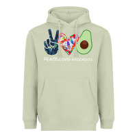 Matcha PEACE LOVE AVOCADOS Heavyweight Hoodie - Bettercallsaul