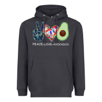 Smoke PEACE LOVE AVOCADOS Heavyweight Hoodie - Bettercallsaul