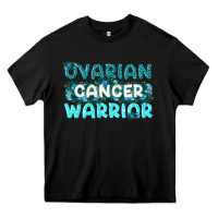 Black Ovarian Cancer Warrior Heavy Core Tee - texasbilliewilder