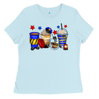Baby Blue police coffee cups Ladies Tee - Zillion Design Studio