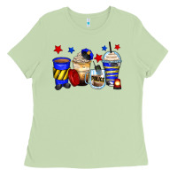 Matcha police coffee cups Ladies Tee - Zillion Design Studio