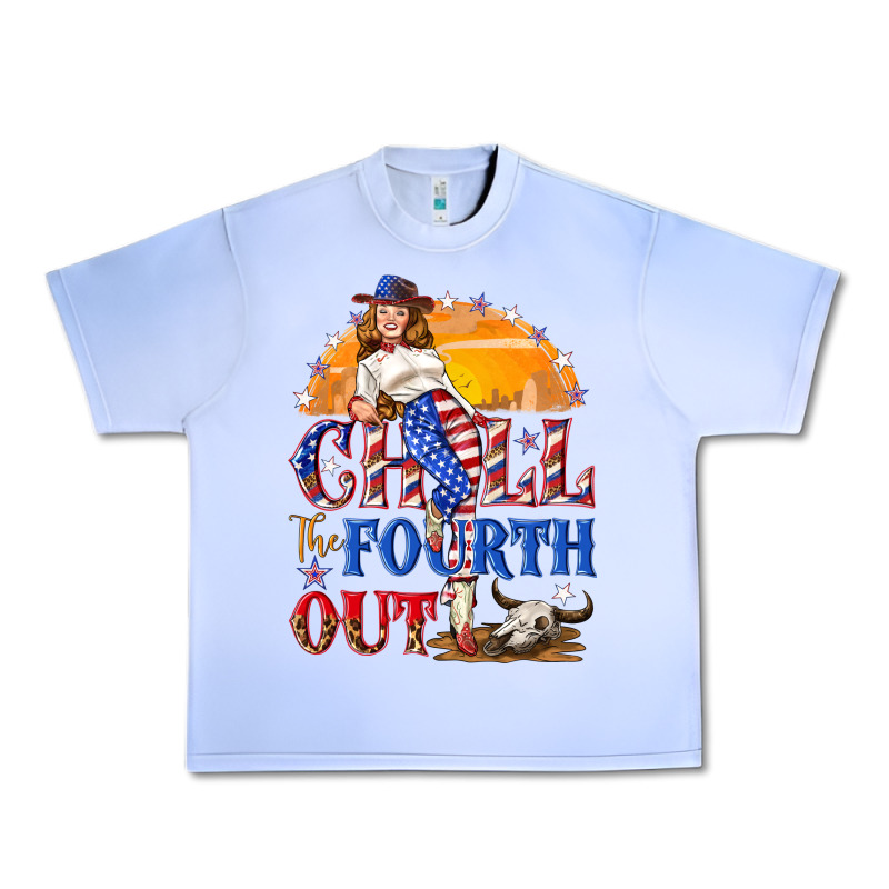 Chill The Fourth Out 4th Of July Urban Heavy Tee by NancyCooperArtShop | Teevron