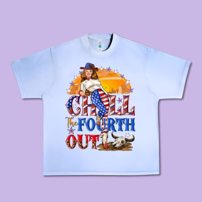 Chill The Fourth Out 4th Of July Urban Heavy Tee Designed By Nancycooperartshop