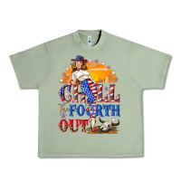 Oil Green Chill the fourth out 4th of july Urban Heavy Tee - NancyCooperArtShop