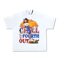 White Chill the fourth out 4th of july Urban Heavy Tee - NancyCooperArtShop