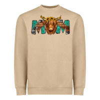 Mushroom highland cow mom Heavyweight Sweatshirt - Jasminsmagicworld
