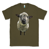 Army Green hampshire sheep head Classic Tee - LillyAllenDesigns