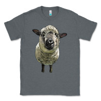 Charcoal Heather hampshire sheep head Classic Tee - LillyAllenDesigns