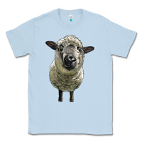Dusty Blue hampshire sheep head Classic Tee - LillyAllenDesigns