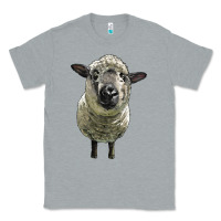 Heather Grey hampshire sheep head Classic Tee - LillyAllenDesigns