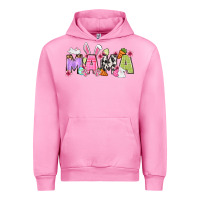 Fuchsia Pink Easter mama Urban Hoodie - OliviaCreatesArt
