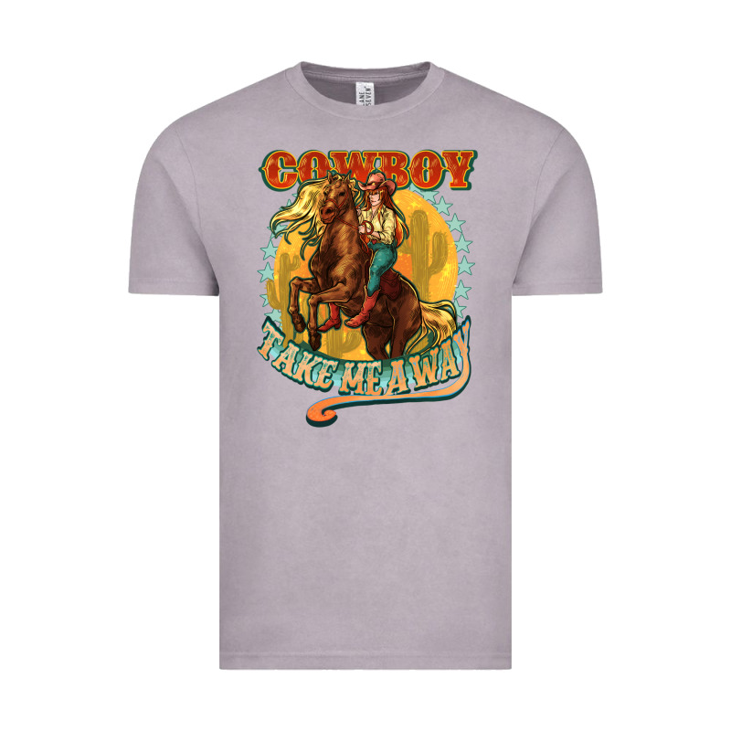 Cowboy Take Me Away Vintage Tee by NancyCooperArtShop | Teevron