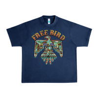 Navy free bird feathers thunderbird Urban Heavy Tee - BarkalooDesign
