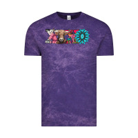 Cloud Purple xoxo braunvieh cow Vintage Tee - AdoDesignShop