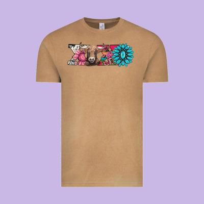Xoxo Braunvieh Cow Vintage Tee Designed By Adodesignshop
