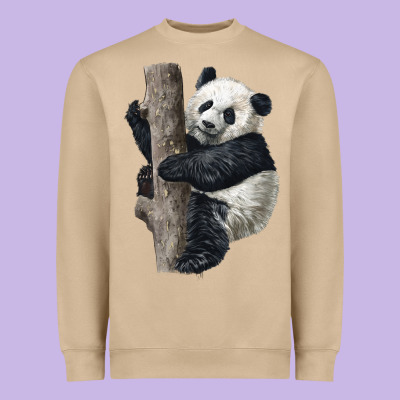 Giant Panda Heavyweight Sweatshirt Designed By Lillyallendesigns