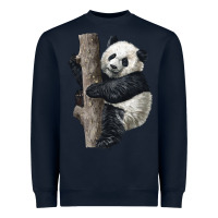 Navy Giant Panda Heavyweight Sweatshirt - LillyAllenDesigns