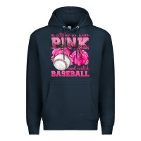 Navy In October We Wear Pink and Watch Baseball Premium Hoodie - texasbilliewilder
