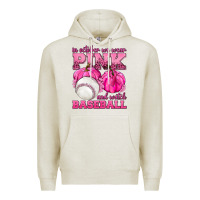 Oatmeal Heather In October We Wear Pink and Watch Baseball Premium Hoodie - texasbilliewilder