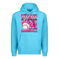 Ocean Blue In October We Wear Pink and Watch Baseball Premium Hoodie - texasbilliewilder
