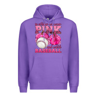 Purple In October We Wear Pink and Watch Baseball Premium Hoodie - texasbilliewilder