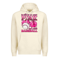 Sandshell In October We Wear Pink and Watch Baseball Premium Hoodie - texasbilliewilder