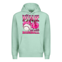 Seafoam In October We Wear Pink and Watch Baseball Premium Hoodie - texasbilliewilder