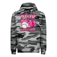 Slate Camo In October We Wear Pink and Watch Baseball Premium Hoodie - texasbilliewilder