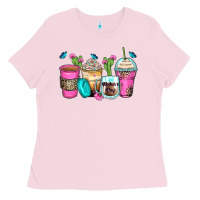 Bubblegum Pink mother's day coffee cups Ladies Tee - Zillion Design Studio