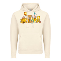 Vintage Artic childhood cancer ribbon and coffee cups Vintage Hoodie - AdoDesignShop