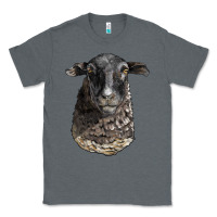 Charcoal Heather dorper sheep head Classic Tee - LillyAllenDesigns