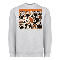 Heather Grey cowhide dripping glitter tumbler Heavyweight Sweatshirt - Jasminsmagicworld