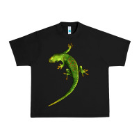 Black Green Lizard Illustrations Urban Heavy Tee - LillyAllenDesigns
