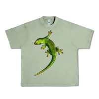 Oil Green Green Lizard Illustrations Urban Heavy Tee - LillyAllenDesigns