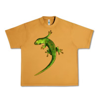 Peanut Butter Green Lizard Illustrations Urban Heavy Tee - LillyAllenDesigns