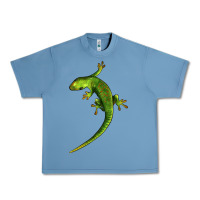 Pebble Blue Green Lizard Illustrations Urban Heavy Tee - LillyAllenDesigns