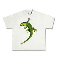 Pistachio Green Lizard Illustrations Urban Heavy Tee - LillyAllenDesigns