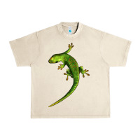 Sandshell Green Lizard Illustrations Urban Heavy Tee - LillyAllenDesigns