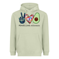 Matcha PEACE LOVE AVOCADOS Heavyweight Hoodie - Bettercallsaul
