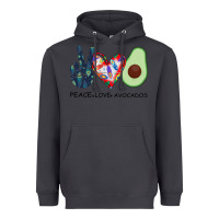 Smoke PEACE LOVE AVOCADOS Heavyweight Hoodie - Bettercallsaul