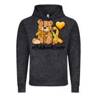 Vintage Black childhood cancer and cancer ribbon Vintage Hoodie - AdoDesignShop