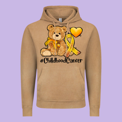 Childhood Cancer And Cancer Ribbon Vintage Hoodie Designed By Adodesignshop